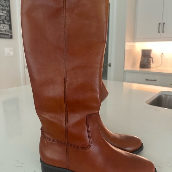 INC International Concepts Tan Heeled Boots - Picture 1 of 7
